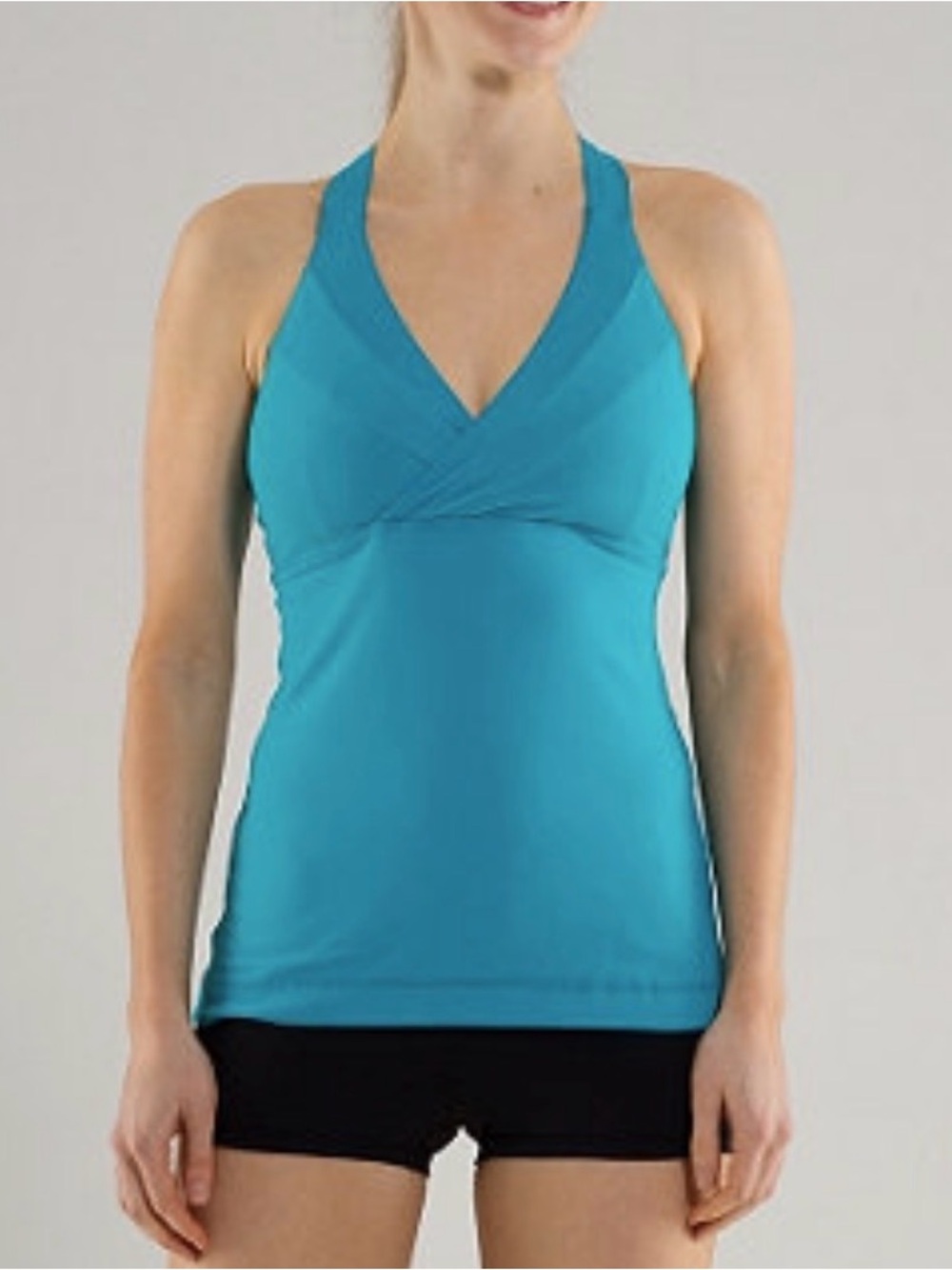 Lululemon Deep Breath Tank turquoise blue size 4 small